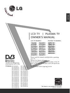 Handleiding LG 60PG3000-ZA Plasma televisie