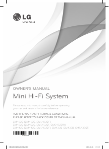 Handleiding LG CM4320 Stereoset