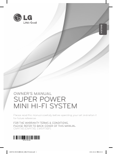 Manual LG CM9730 Stereo-set
