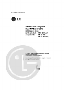 Manuale LG FFH-S198AD Stereo set