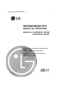 Manual de uso LG LX-221D Set de estéreo