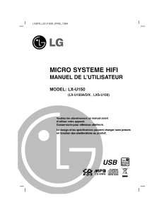 Mode d’emploi LG LX-U150D Stéréo