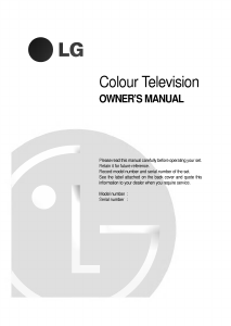 Manual LG CK-29H40E Television
