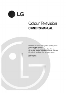 Manual LG WE-32Q10IP Television
