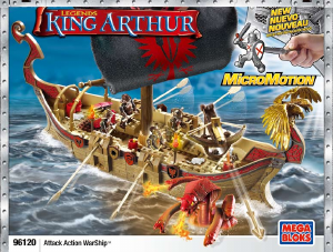 Handleiding Mega Bloks set 96120 King Arthur Actie oorlosgschip