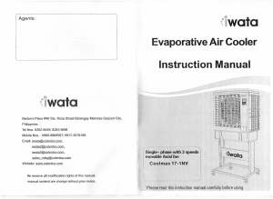 Handleiding Iwata COOLMAX17-1NV Ventilator