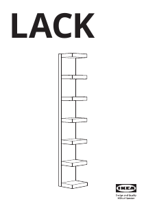 Kasutusjuhend IKEA LACK (30x190) Riiul