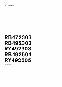 Handleiding Gaggenau RB492504 Koel-vries combinatie