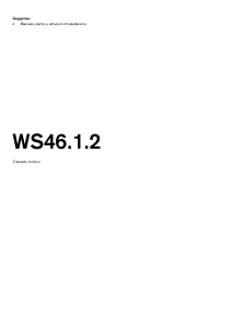 Manuale Gaggenau WS461102 Cassetto scaldavivande