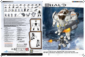 Handleiding Mega Bloks set 97107 Halo UNSC Arctic Cyclops