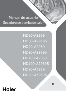 Manual de uso Haier HD90-A3939 Secadora