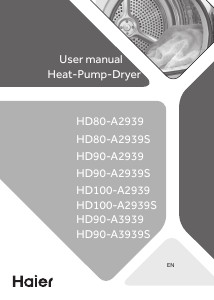 Εγχειρίδιο Haier HD80-A2939 Στεγνωτήριο