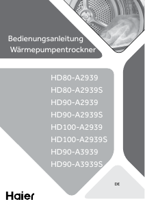 Bedienungsanleitung Haier HD90-A2939 Trockner