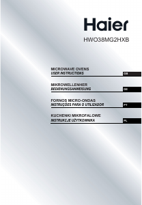 Manual Haier HWO38MG2HXB Micro-onda