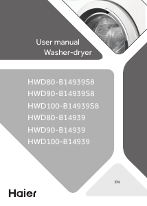 Manual Haier HWD80-B14939S8 Washer-Dryer