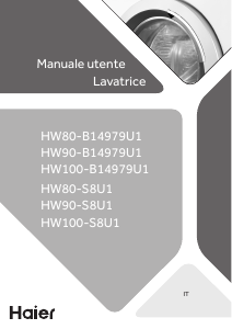 Manuale Haier HW80-S8U1 Lavatrice