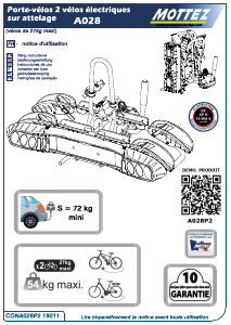 Mode d’emploi Mottez A028 Porte-vélo