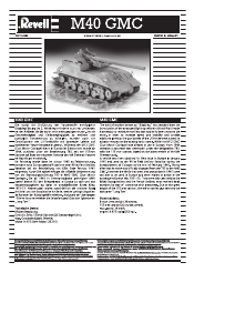 Manual Revell set 03217 Military M40 GMC