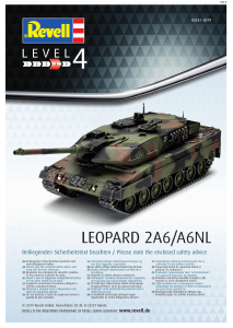 Manual Revell set 03281 Military Leopard 2A6/A6NL