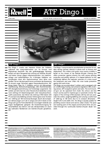 Manual Revell set 03142 Military ATF Dingo 1