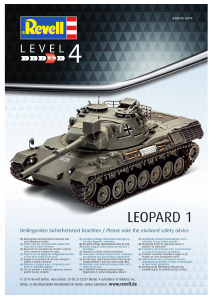 Manual Revell set 03240 Military Leopard 1