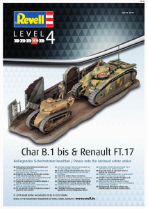 Manual Revell set 03278 Military Char B.1 bis & Renault FT.17