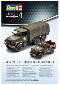 Manual Revell set 03260 Military M34 Tactical Truck & Off-road vehicle