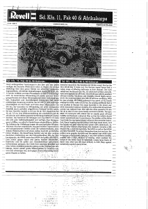 Manual Revell set 03150 Military Sd. Kfz. 11 Pak 40 & Afrikakorps