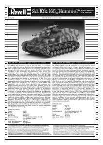 Manual Revell set 03167 Military Sd.Kfz. 165 Hummel