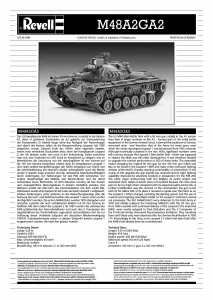 Manual Revell set 03236 Military M48A2GA2