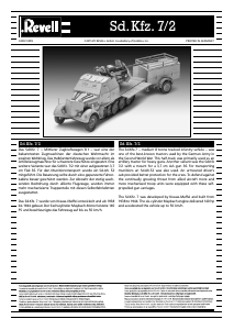 Manual Revell set 03207 Military Sd.Kfz. 7/2