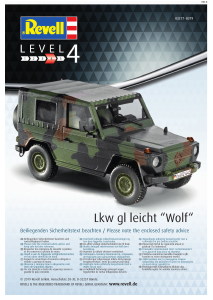 Manual Revell set 03277 Military LKW GL Leicht Wolf
