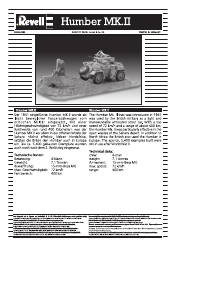 Manual Revell set 03223 Military Humber Mk.II
