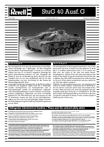 Manual Revell set 03132 Military StuG 40 Ausf. G