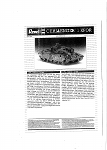 Manual Revell set 03120 Military Challenger 1 KFOR