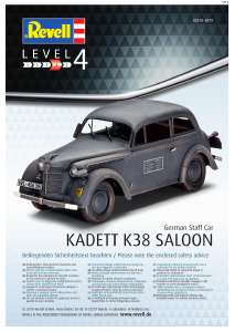 Manual Revell set 03270 Military Kadett K38 Saloon