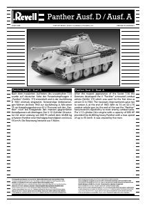Manual Revell set 03107 Military Panther Ausf. D / Ausf. A