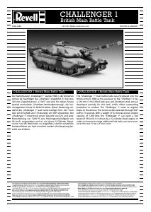 Manual Revell set 03183 Military Challenger 1