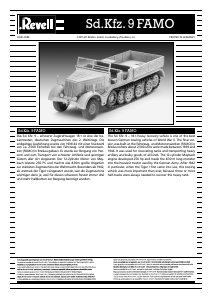 Manual Revell set 03141 Military Sd.Kfz. 9 FAMO