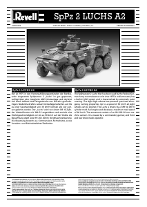 Manual Revell set 03208 Military SpPz 2 Luchs A2