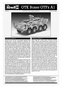 Manual Revell set 03198 Military GTK Boxer GTz A1