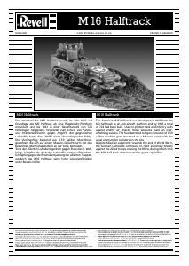 Manual Revell set 03228 Military M16 Halftrack