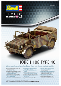 Manual Revell set 03271 Military Horch 108 Type 40
