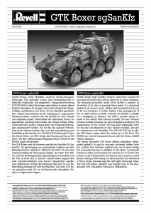 Manual Revell set 03241 Military GTK Boxer sgSanKfz