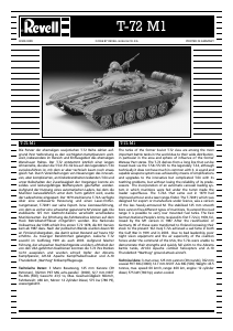 Manual Revell set 03149 Military T-72 M1