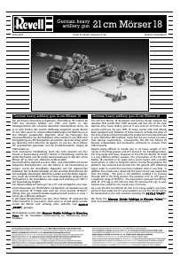 Manual Revell set 03169 Military Morser 18