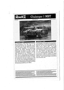 Manual Revell set 03110 Military Challenger 1 MBT