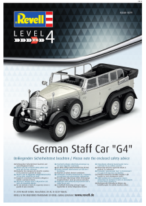 Manual Revell set 03268 Military German Staff Car G4