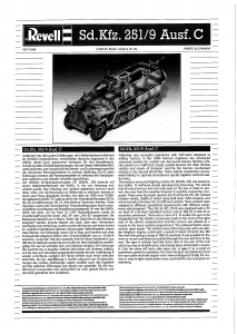 Manual Revell set 03177 Military Sd.Kfz. 251/9 Ausf. C