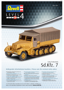 Manual Revell set 03263 Military Sd. Kfz. 7